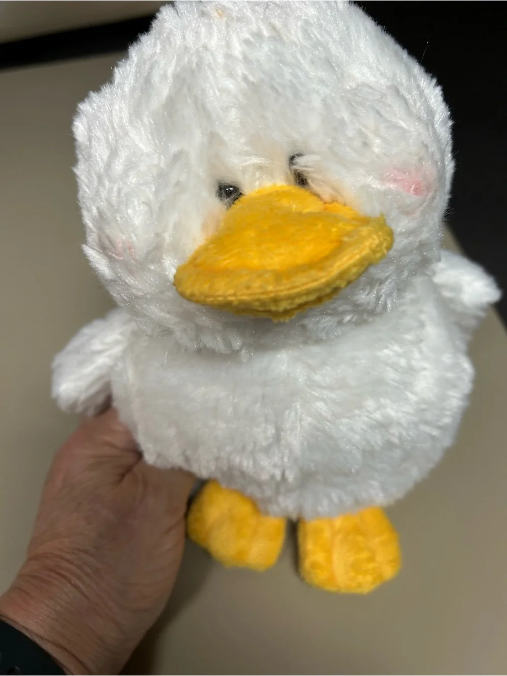 GANZ Plush Duck, Horse & Lamb Trio - White, Gray, Yellow, Pink